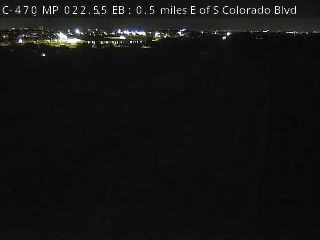 C-470 MP 22.55 EB, 0.5 miles E of S Colorado Blvd live camera view
