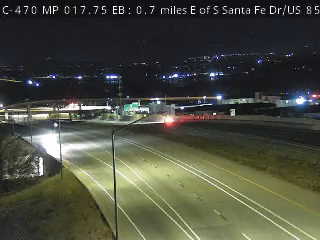 C-470 MP 17.75 EB, 0.7 miles E of S Santa Fe Dr/US 85 live camera view