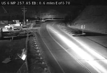 US 6 MP 257.85 EB, 0.6 miles E of I-70 live camera view
