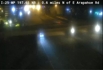 I-25 MP 197.65 NB, 0.6 miles N of E Arapahoe Rd live camera view