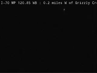 I-70 MP 120.85 WB, 0.2 miles W of Grizzly Creek Rest Area live camera view