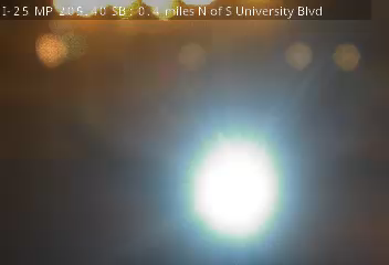 I-25 MP 205.40 SB, 0.4 miles N of S University Blvd live camera view