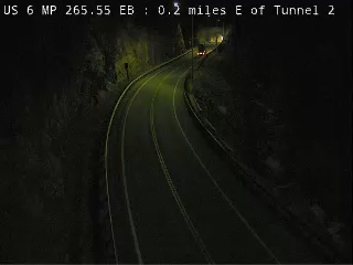 US 6 MP 265.55 EB, 0.2 miles E of Tunnel 2 live camera view