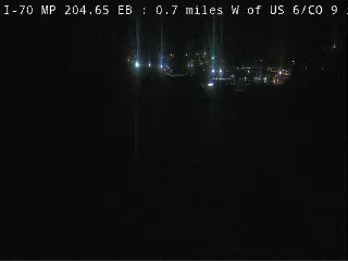 I-70 MP 204.65 EB, 0.7 miles W of US 6/CO 9 in Silverthorne live camera view