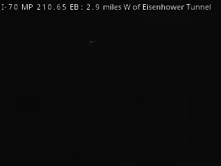 I-70 MP 210.65 EB, 2.9 miles W of Eisenhower Tunnel live camera view