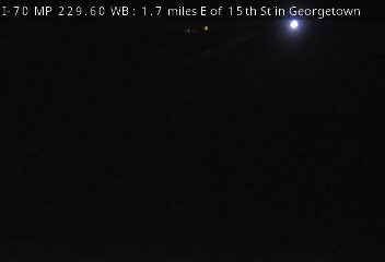 I-70 MP 229.60 WB, 1.7 miles E of 15th St in Georgetown live camera view