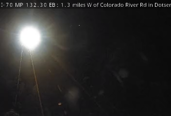 I-70 MP 132.30 EB, 1.3 miles W of Colorado River Rd in Dotsero live camera view