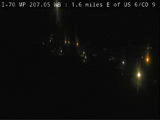 I-70 MP 207.05 WB, 1.6 miles E of US 6/CO 9 in Silverthorne live camera view