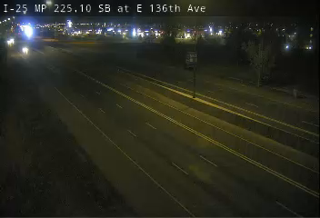 I-25 MP 225.10 SB at E 136th Ave live camera view