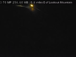 I-70 MP 256.60 WB, 0.6 miles E of Lookout Mountain live camera view
