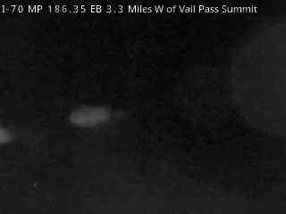 I-70 MP 186.35 EB, 3.3 miles W of Vail Pass Summit live camera view
