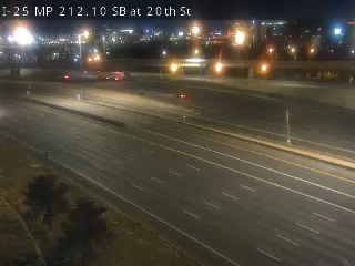 I-25 MP 212.10 SB at 20th St live camera view