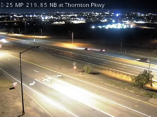 I-25 MP 219.85 NB at Thornton Pkwy live camera view