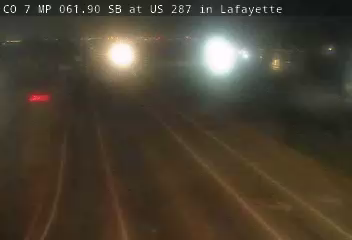 CO 7 MP 61.90 SB at US 287 in Lafayette live camera view