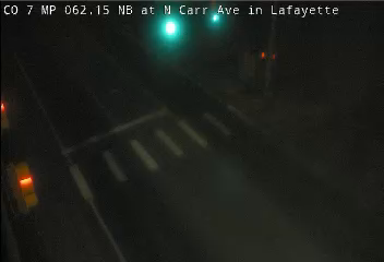 CO 7 MP 62.15 NB at N Carr Ave in Lafayette live camera view