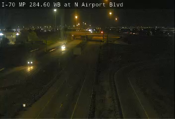 I-70 MP 284.60 WB at N Airport Blvd live camera view