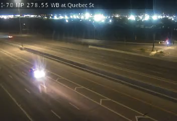 I-70 MP 278.55 WB at Quebec St live camera view