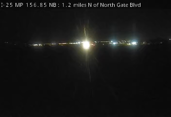 156.85, 025N15685CAM1MED, 1.2 miles N of North Gate Blvd live camera view