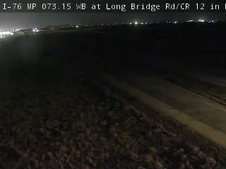 I-76 MP 73.15 WB at Long Bridge Rd/CR 12 in Fort Morgan live camera view