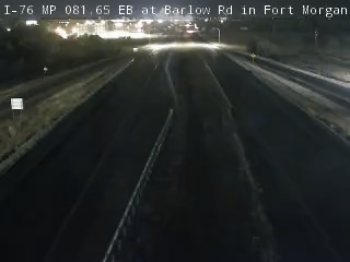 I-76 MP 81.65 EB at Barlow Rd in Fort Morgan live camera view