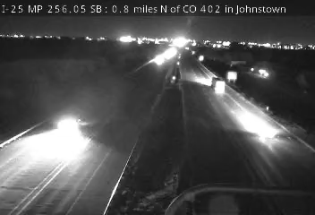 I-25 MP 256.05 SB, 0.8 miles N of CO 402 in Johnstown live camera view
