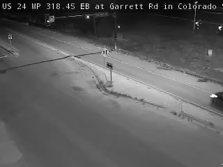 US 24 MP 318.45 EB at Garrett Rd in Colorado Springs live camera view