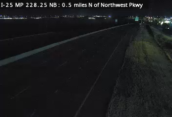 I-25 MP 228.25 NB, 0.5 miles N of Northwest Pkwy live camera view
