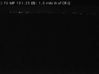 I-76 MP 101.35 EB, 0.8 miles W of CR Q live camera view