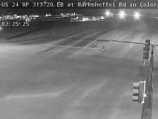 US 24 MP 313.20 EB at Marksheffel Rd in Colorado Springs TSG live camera view
