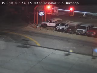 US 550 MP 24.15 NB at Hospital St in Durango live camera view