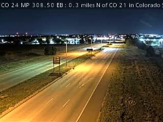 CO-24 MP 308.50 EB, 0.3 miles N of CO 21 in Colorado Springs live camera view