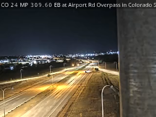 CO 24 MP 309.60 EB at Airport Rd Overpass in Colorado Springs live camera view