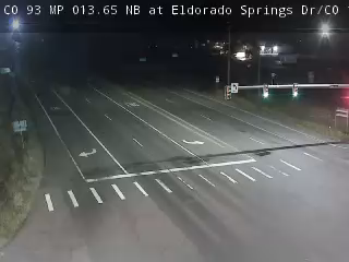 CO 93 MP 13.65 NB at Eldorado Springs Dr/CO 170 live camera view