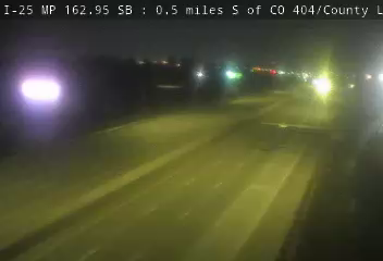 I-25 MP 162.95 SB, 0.5 miles S of CO 404/County Line Rd live camera view
