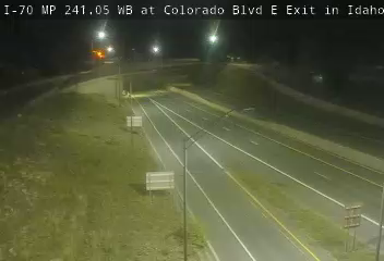 I-70 MP 241.05 WB at Colorado Blvd E Exit in Idaho Springs live camera view
