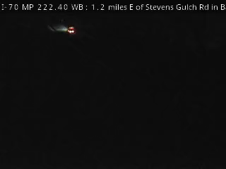 I-70 MP 222.40 WB, 1.2 miles E of Stevens Gulch Rd in Bakerville live camera view