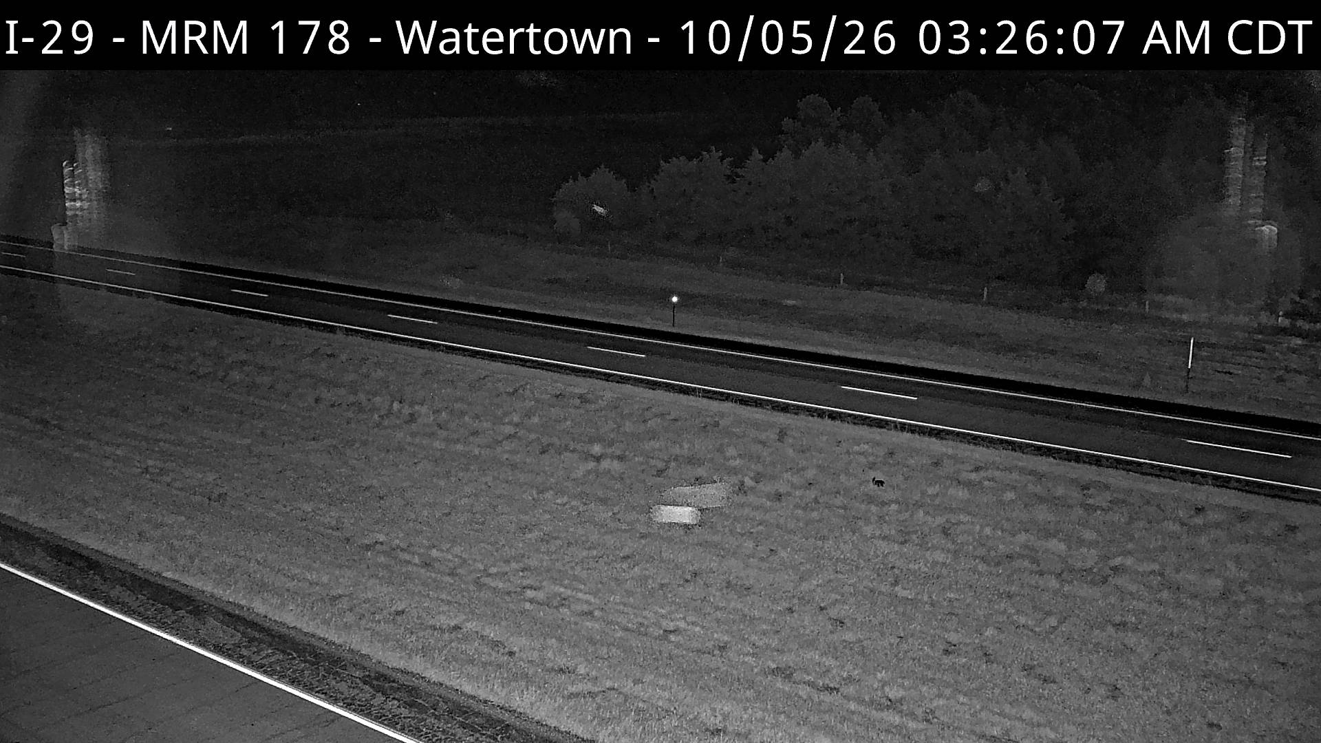 Watertown - north of town along I-29 @ MP 179 (East) live camera view