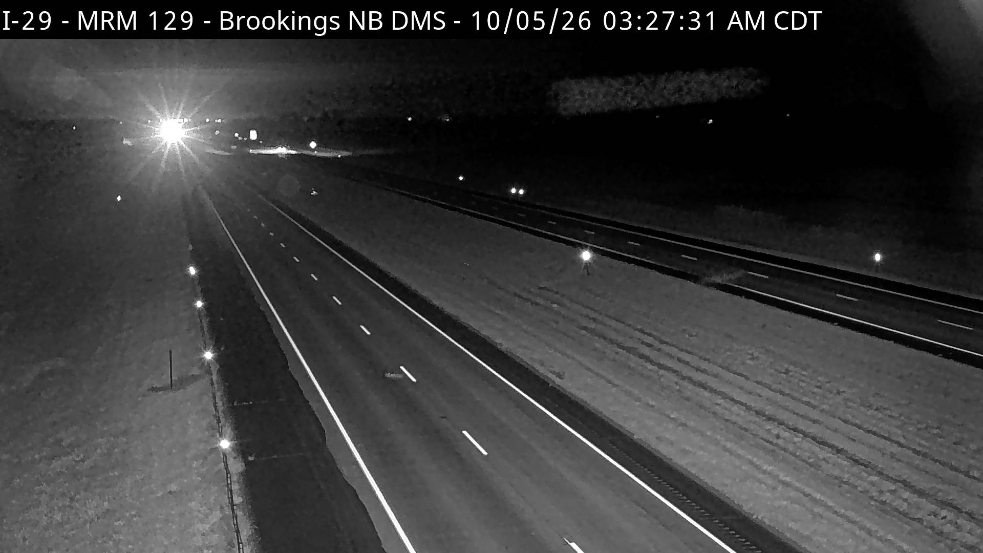 Brookings-6 miles south of town along I-29 @ MP 129 (South) live camera view