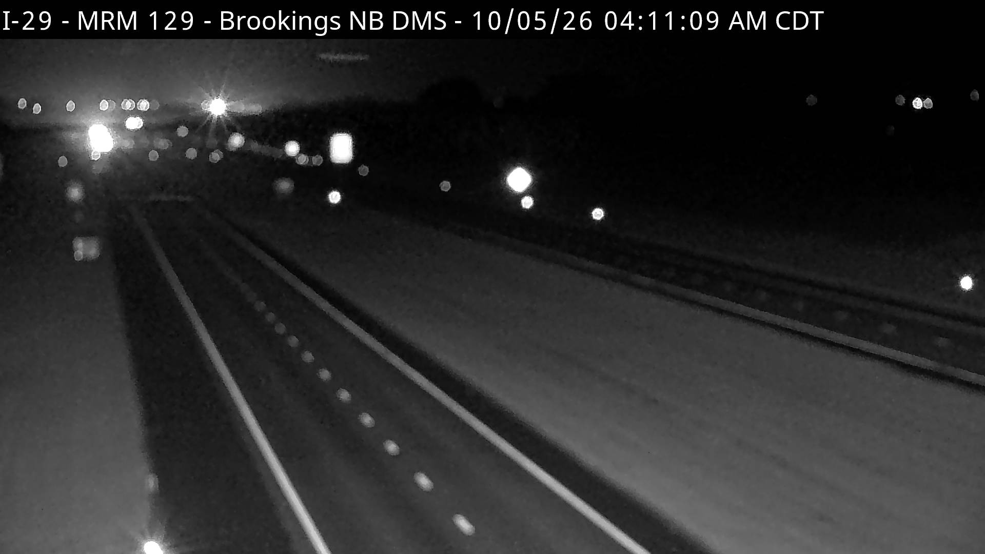 Brookings-6 miles south of town along I-29 @ MP 129 zoom (2) live camera view
