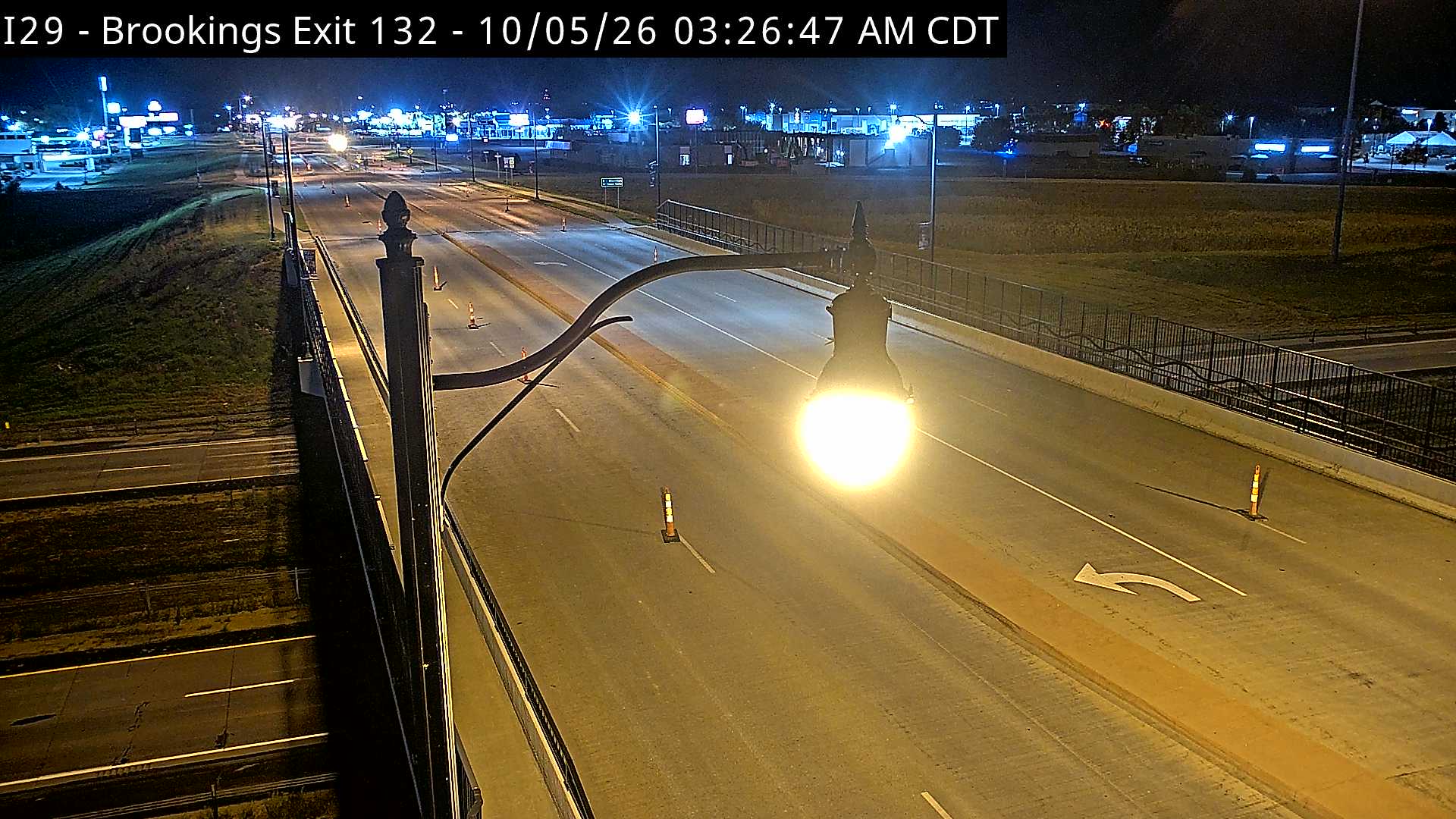 Brookings-3 miles south of town along I-29 @ MP 132 (West) live camera view