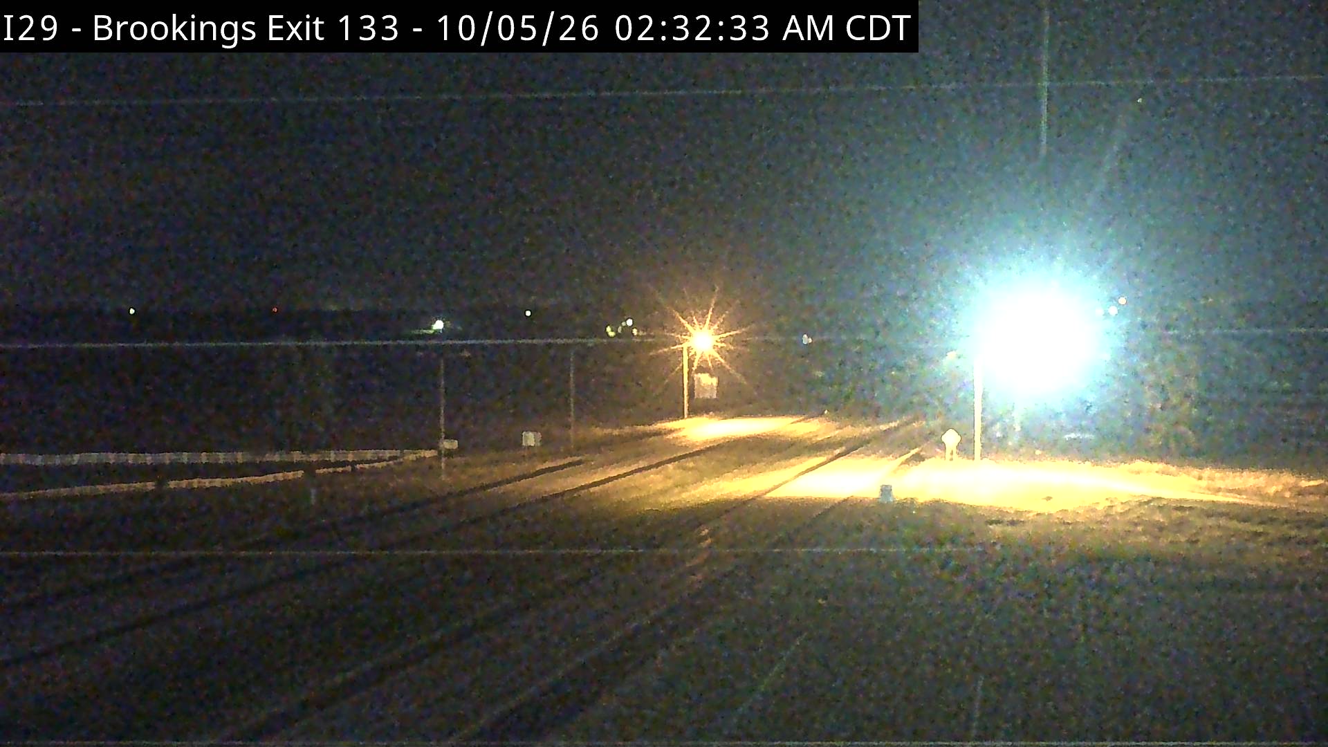 Brookings-2 miles south of town along I-29 @ MP 133 (North) live camera view