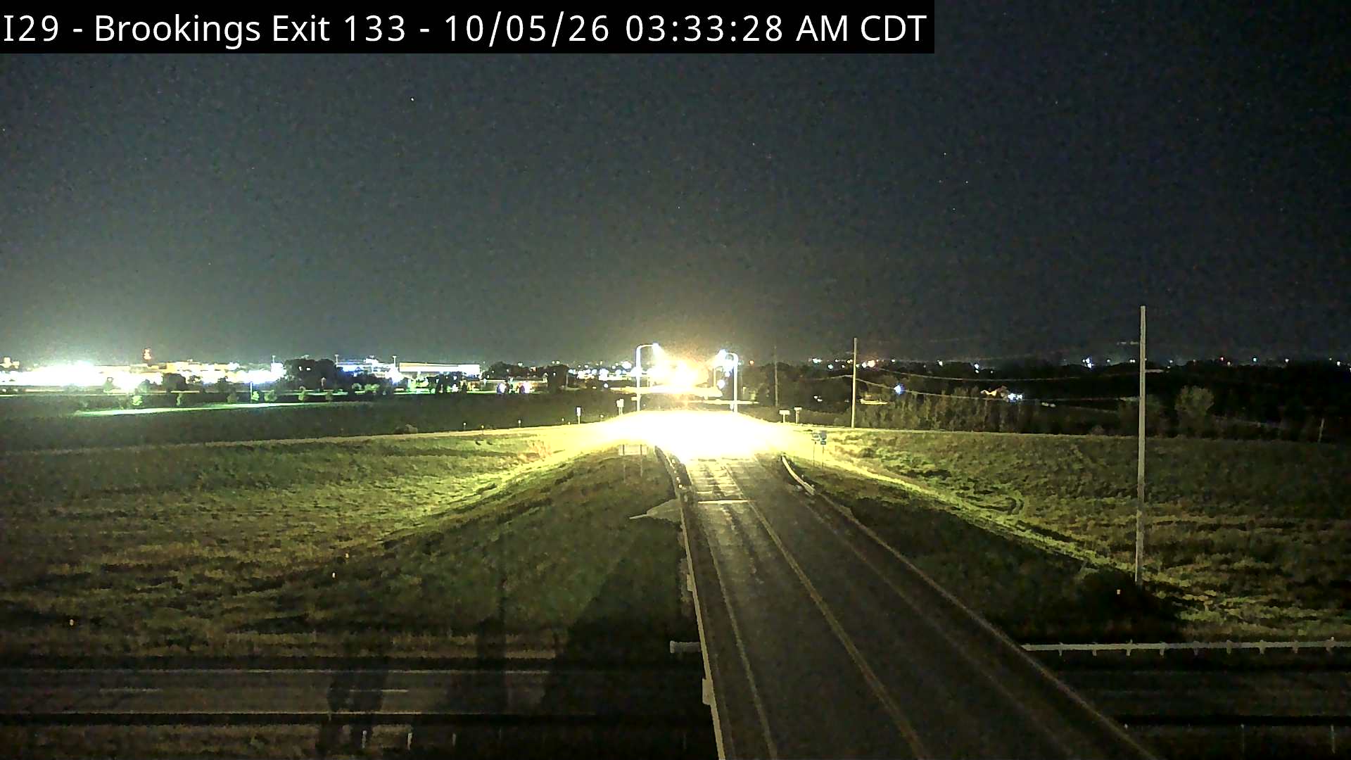 Brookings-2 miles south of town along I-29 @ MP 133 (West) live camera view