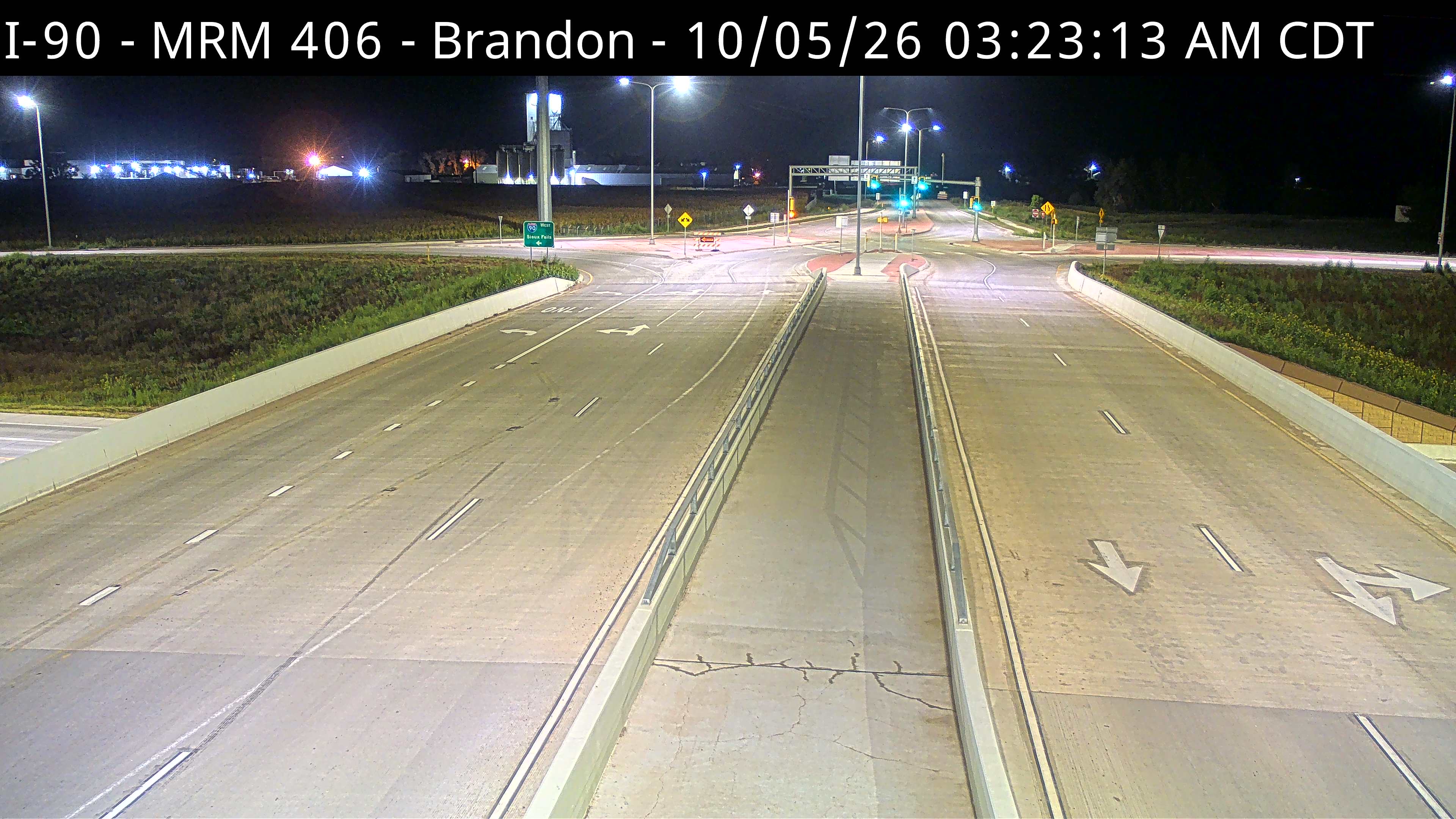 Brandon- I-90 @ MP 406 (North) live camera view