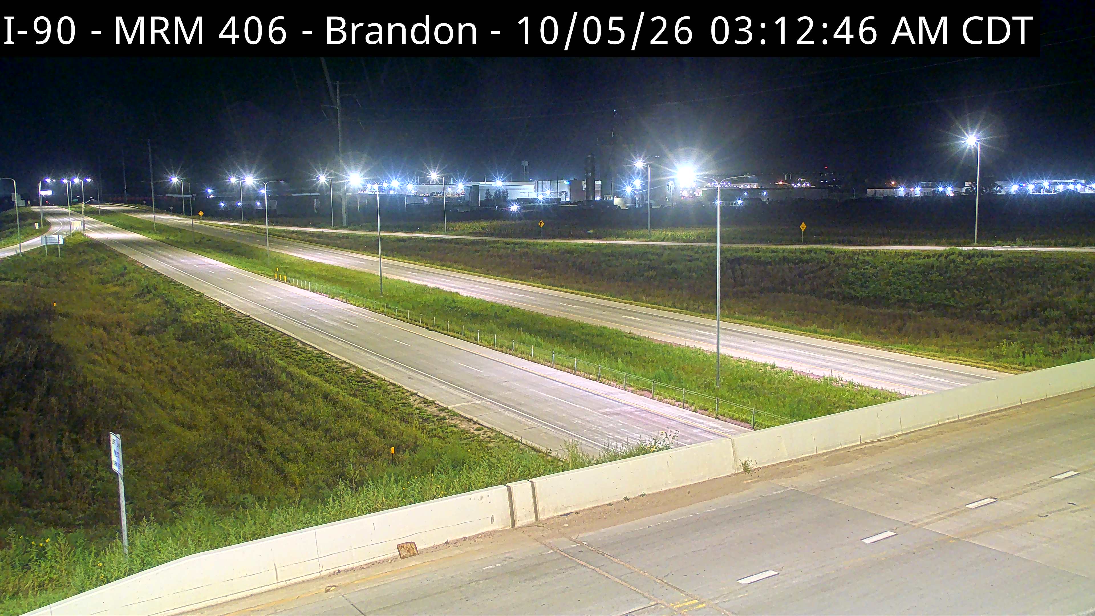 Brandon- I-90 @ MP 406 (West) live camera view