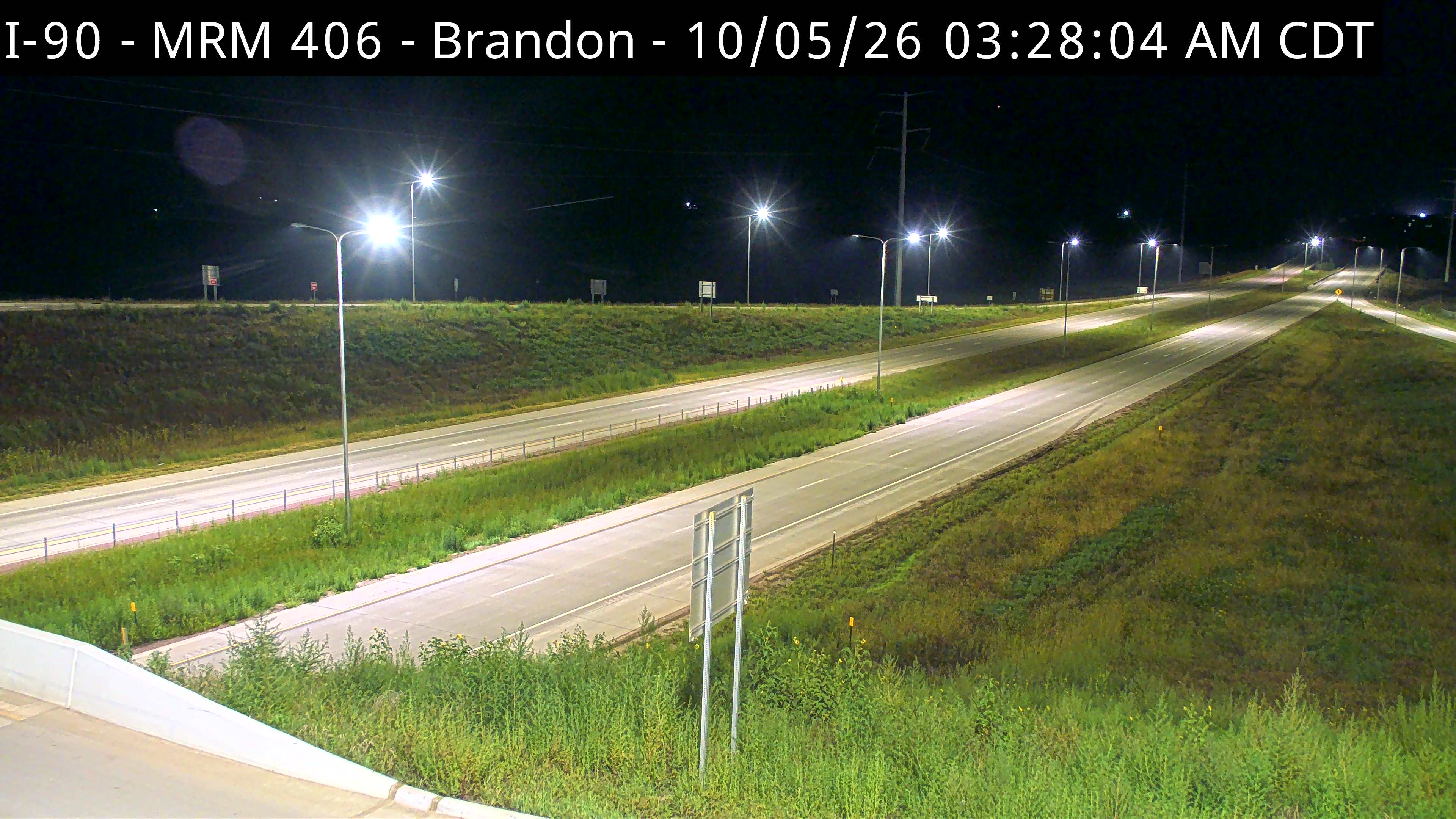 Brandon- I-90 @ MP 406 (East) live camera view