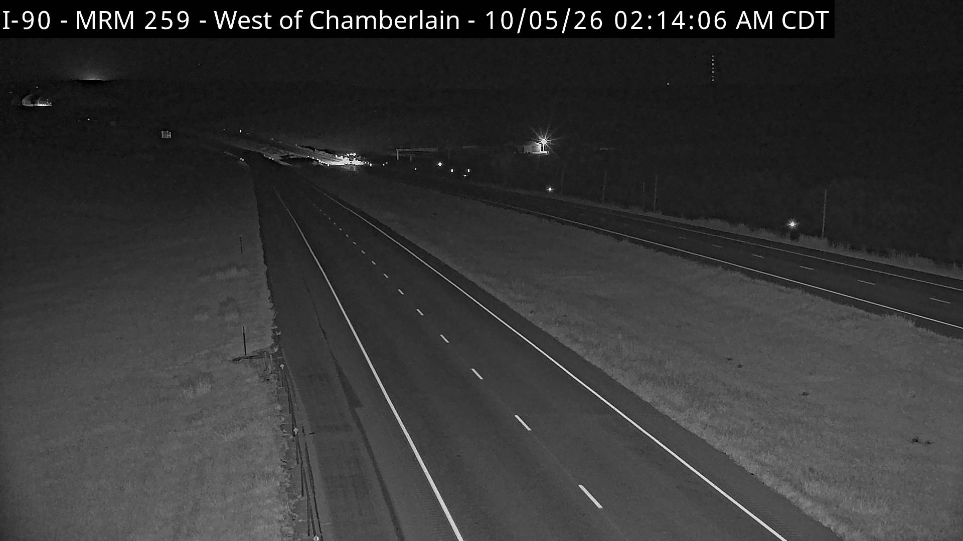 Chamberlain - west of town along I-90 @ MP 258.8 (West) live camera view