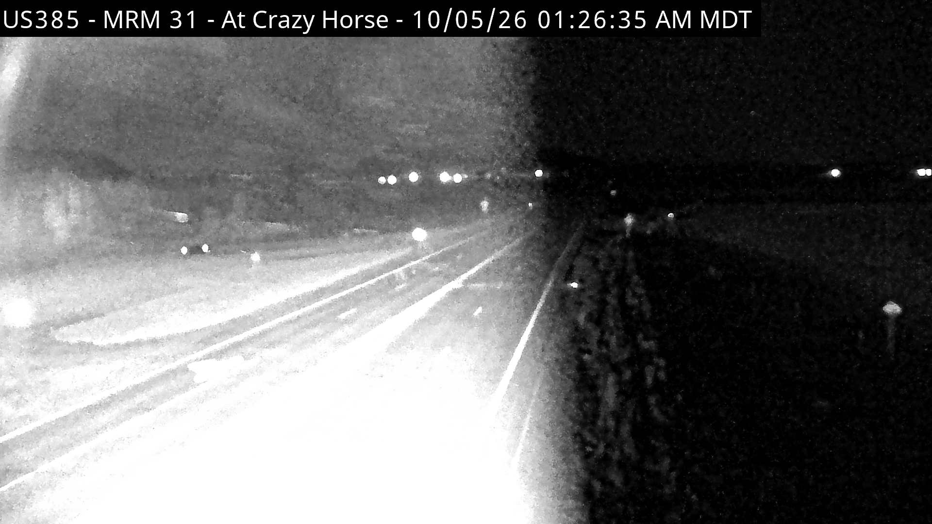 Crazy Horse - US 16/385 @ MP 31.5 (South) live camera view