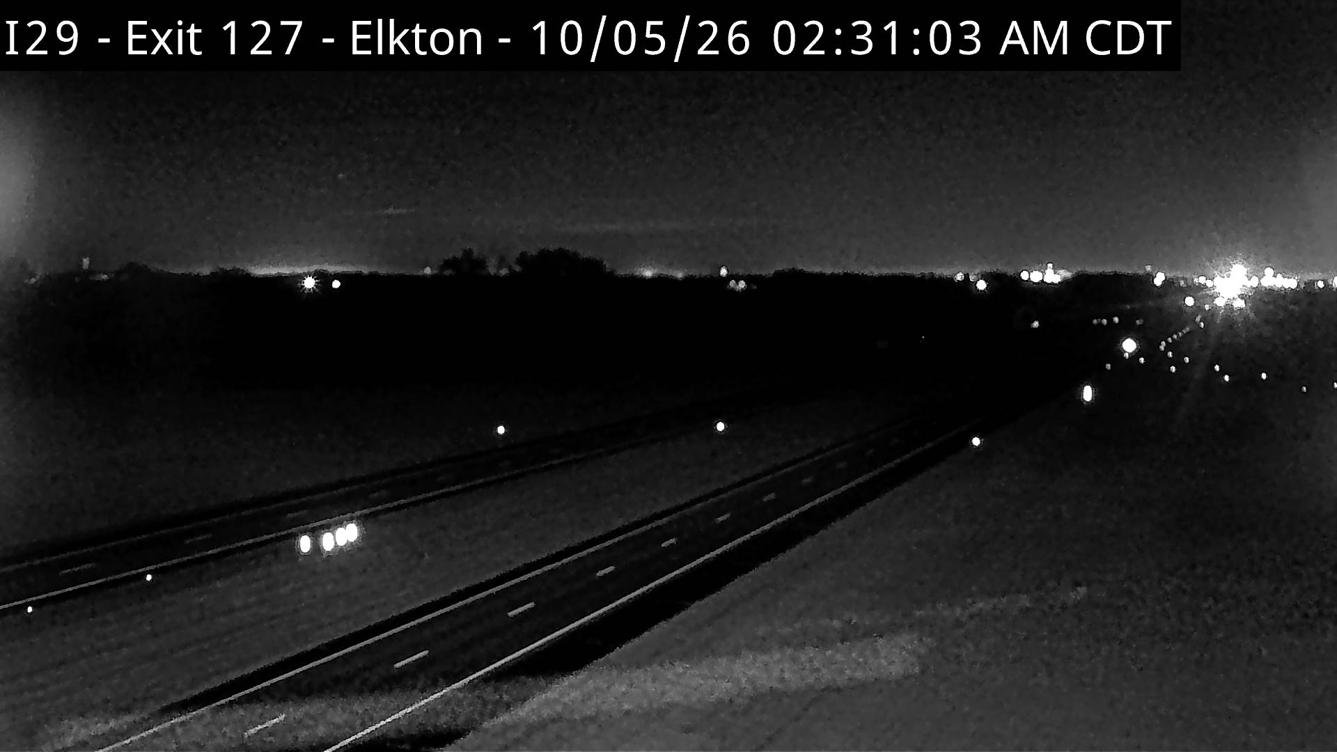 Elkton- I-29 @ MP 127 (North) live camera view