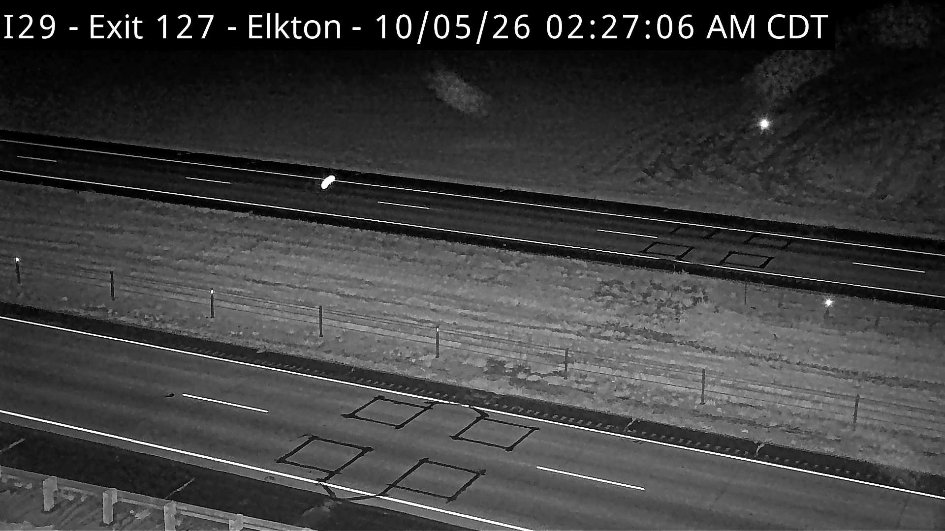 Elkton- I-29 @ MP 127 (road surface) live camera view
