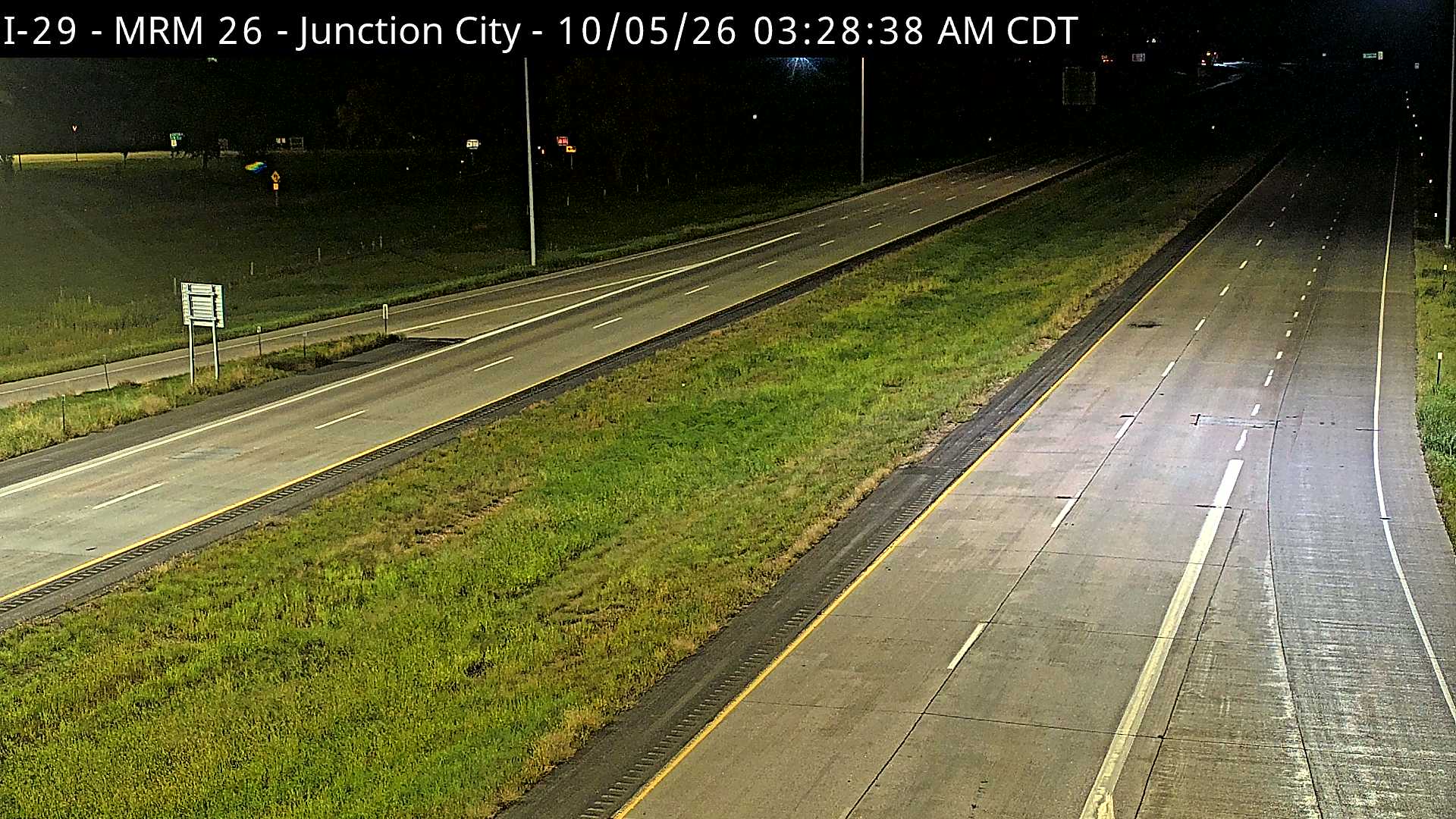 Junction City I-29 @ MP 26 (road surface) live camera view
